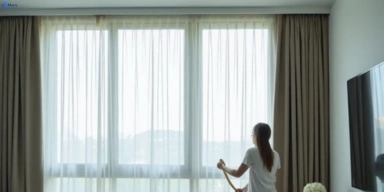 Delicate sheer drape cleaning the-rocks-nsw Matty Curtain Cleaning
